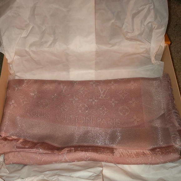 Louis Vuitton Pink Scarf - Picture 1 of 3
